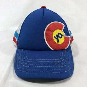 Yo Colorado Youth Trucker SnapBack Mesh Cap Hat Colorful Adjustable One Size OSF